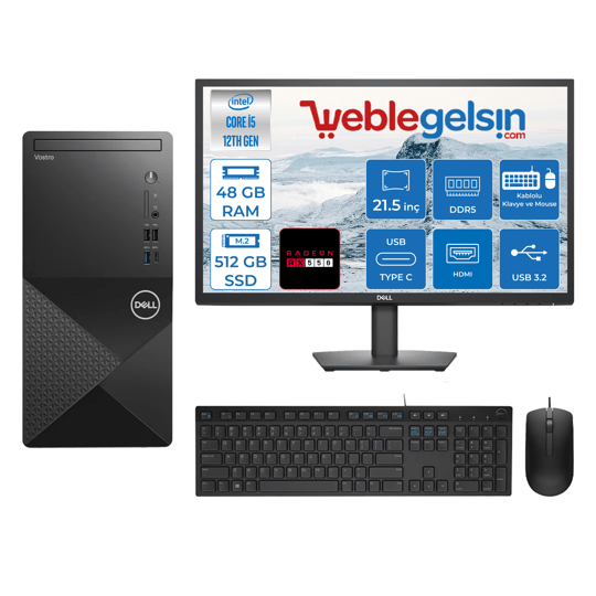 Dell Vostro 3030 MT Intel Core I5 12400 48GB DDR5 512GB SSD 21.5