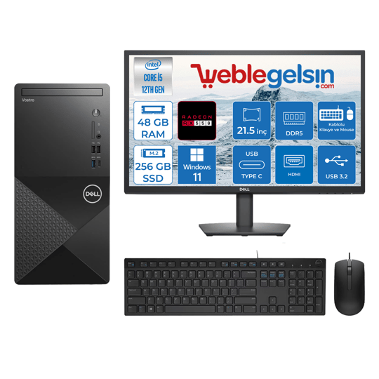 Dell Vostro 3030 MT Intel Core I5 12400 48GB DDR5 256GB SSD 21.5