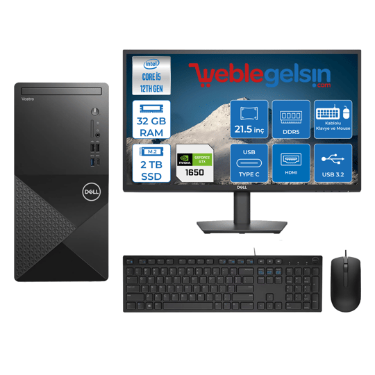 Dell Vostro 3030 MT Intel Core I5 12400 32GB DDR5 2TB SSD 21.5