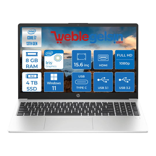 Hp 250 G10 Intel Core I7-1355U 8GB 4TB SSD 15.6