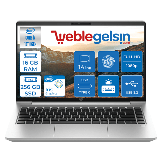Hp Probook 440 G10 Intel Core I7 1355U 16GB 256GB SSD Intel® Iris® Xᵉ Freedos 14 inç Fhd Taşınabilir Bilgisayar 8A567EAF01