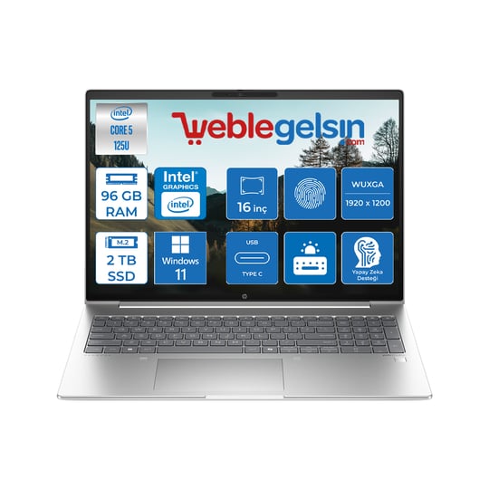 Hp Probook 460 G11 Intel Core Ultra 7 155U DDR5 96GB 2TB SSD Intel® Aı Boost 16