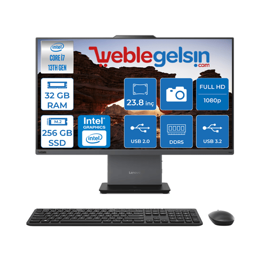 Lenovo Thinkcentre Neo 24 50A Gen5 Intel Core I7 13620H 32GB DDR5 256GB SSD FreeDos Intel® UHD Graphics 23.8