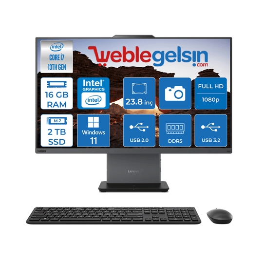 Lenovo Thinkcentre Neo 24 50A Gen5 Intel Core I7 13620H 16GB DDR5 2TB SSD Windows 11 Home Intel® UHD Graphics 23.8