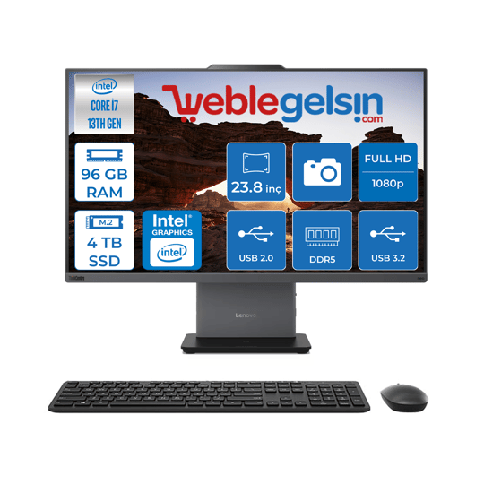 Lenovo Thinkcentre Neo 24 50A Gen5 Intel Core I7 13620H 96GB DDR5 4TB SSD FreeDos Intel® UHD Graphics 23.8