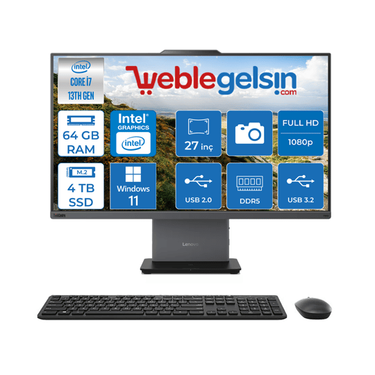 Lenovo Thinkcentre Neo 27 50A Gen5 Intel Core I7 13620H 64GB DDR5 4TB SSD Windows 11 Pro Intel® UHD Graphics 27