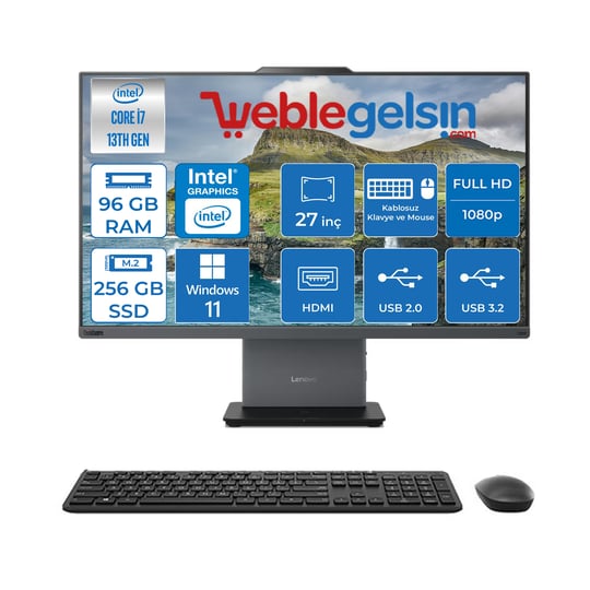 Lenovo Thinkcentre Neo 27 50A Gen5 Intel Core I7 13620H 96GB Ddr5 256GB SSD Windows 11 Pro Intel® UHD Graphics 27