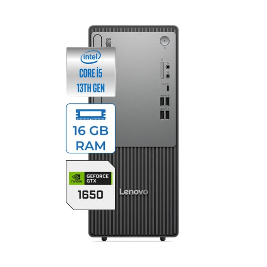 Lenovo Thinkcentre Neo 50T Gen 5 Intel Core I5 13400 16GB DDR5 4TB SSD 4GB/GTX1650 Freedos Masaüstü Blgisayar NEO12UB000ETRTX10