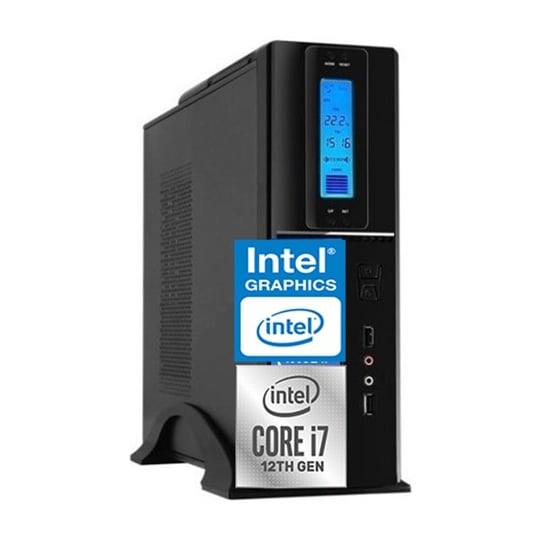 Zetta Flex Sff Intel Core I7 12700 8gb 256GB SSD Freedos Masa Üstü Bilgisayar ZET11123