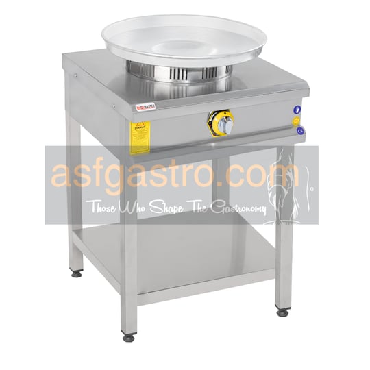 İnoxmaster Taban Raflı Tekli Tantuni Ocağı, Doğalgazlı / LPG, 50X50X85 cm