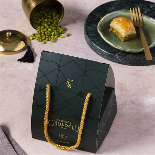 Özel Fıstıklı Baklava Hediye Kutusu 5 Paket - Karaköy Güllüoğlu - Nadir Güllü