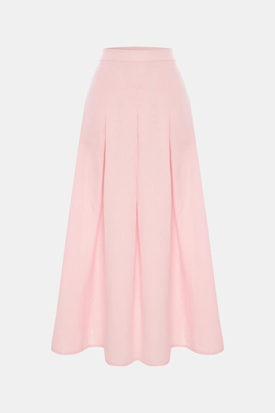Marvy Pink %100 Keten Etek