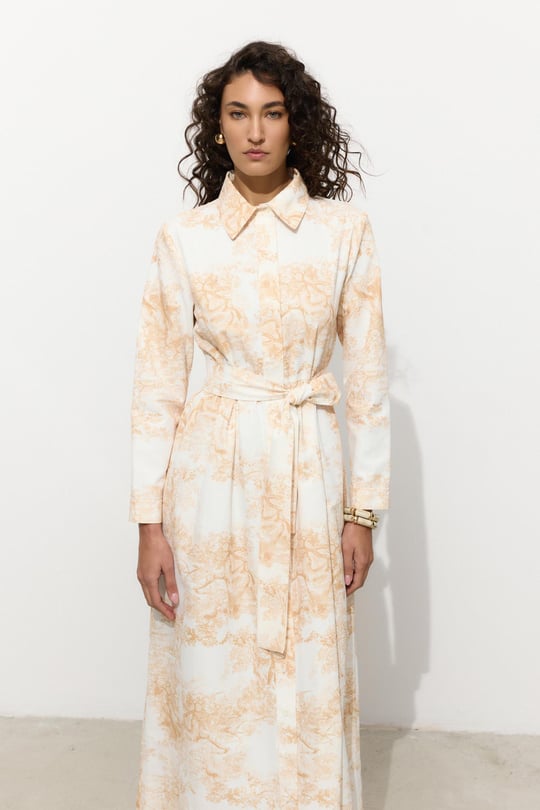 Lady Cotton Sarı Elbise