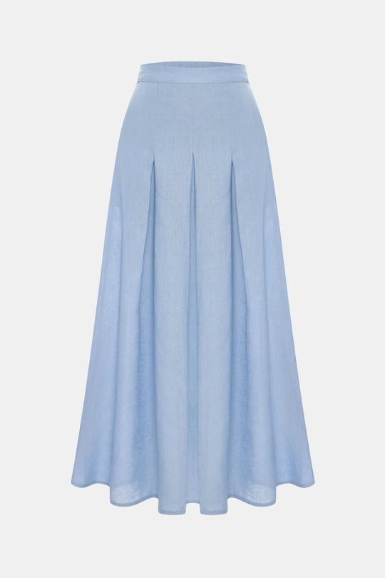 Marvy Baby Blue %100 Keten Etek