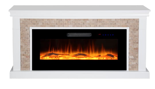 Tektes Taşlı Şömine 150 Cm MDF 8 Renkli Alev Sesli Wifi