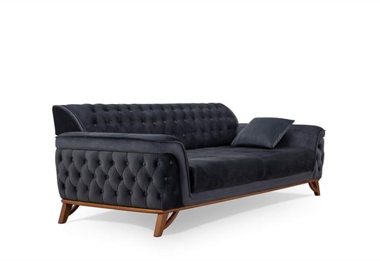 Beyzade Üçlü Koltuk (Gri)