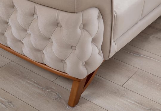 Beyzade Üçlü Koltuk (Vizon)