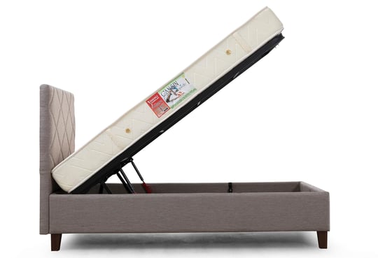 Cansın 90X190 Açılır Baza - (Sütlü Kahve)