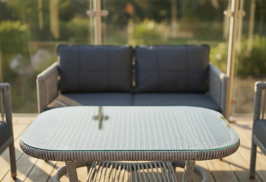 Cenova Rattan Örme Balkon Bahçe Takımı
