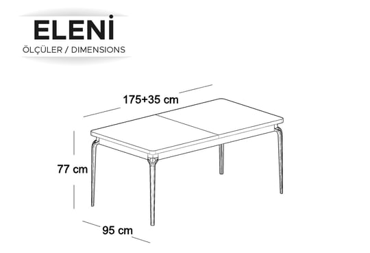 Eleni Açılır Yemek Masası