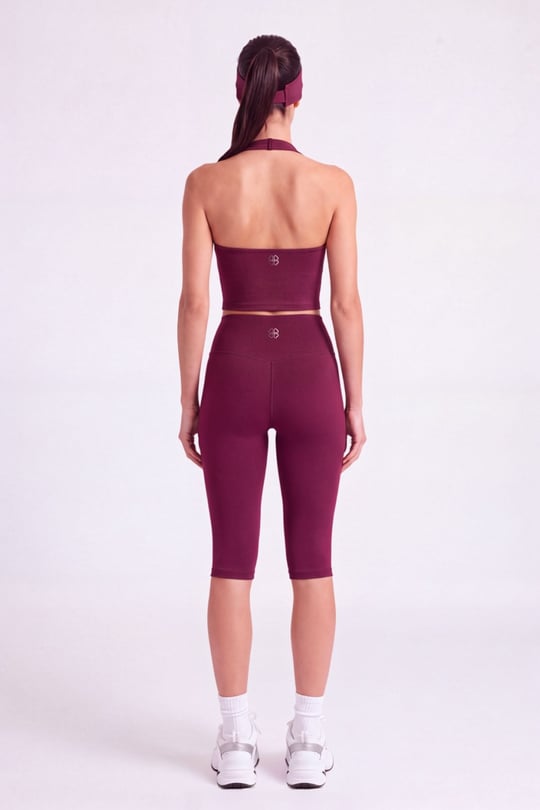 Kayla Capri Pants Burgundy