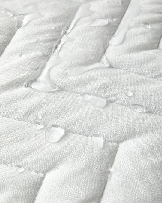 Față de pernă antibacteriană, material impermeabil, Handy, bumbac, 50x70 cm, alb