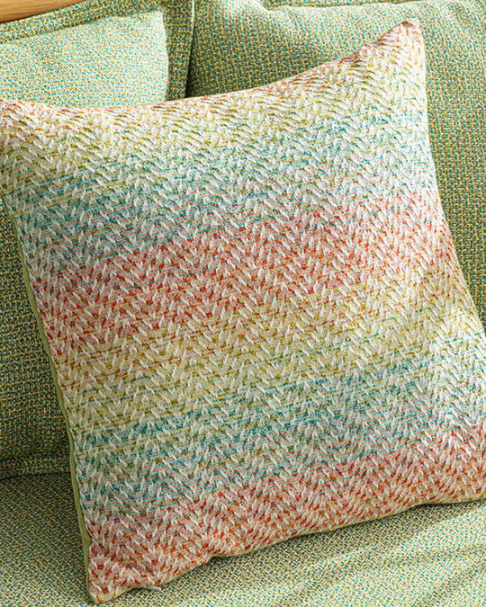 Față de pernă decorativă, Carina, bumbac-viscoză-poliester, 45x45 cm, multicolor