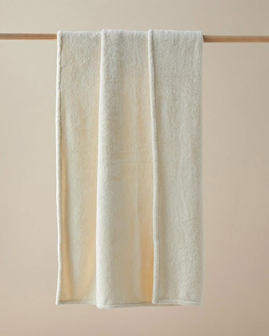 Pătură, pentru o persoană, Cozy, poliester, 120x170 cm, crem
