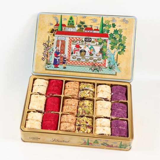 Hürrem Sultan Antep Fıstıklı,Fındıklı,Bademli,Susamlı Dolma Lokum 600g