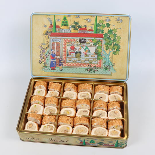 Hürrem Sultan Susamlı, Tahinli, Antep Fıstıklı, Fındıklı, Bademli Dolma Lokum 600g