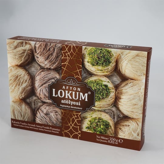 Kakaolu & Vanilyalı Antep Fıstıklı Pişmaniye 250g