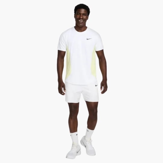 NikeCourt Slam Dri-FIT Tenis T-Shirt - Beyaz