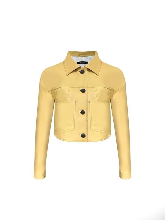 Yellow hot sale short jacket