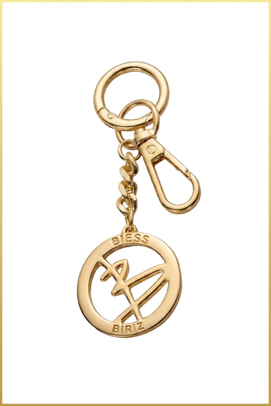 BIESS Halka Aksesuarlı Charm Anahtarlık - Gold