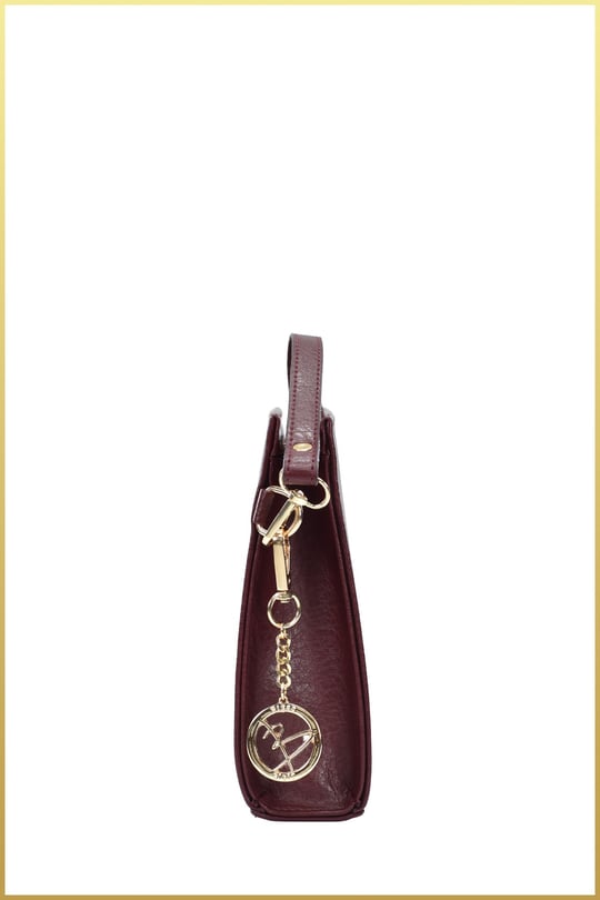 Biess Portföy Clutch El Çantası (Charm Hediyeli) - Bordo