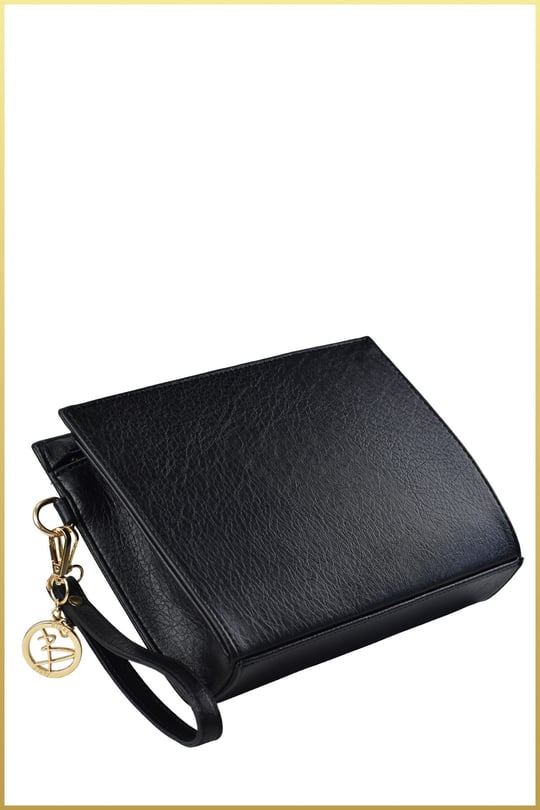 Biess Portföy Clutch El Çantası (Charm Hediyeli) - Siyah