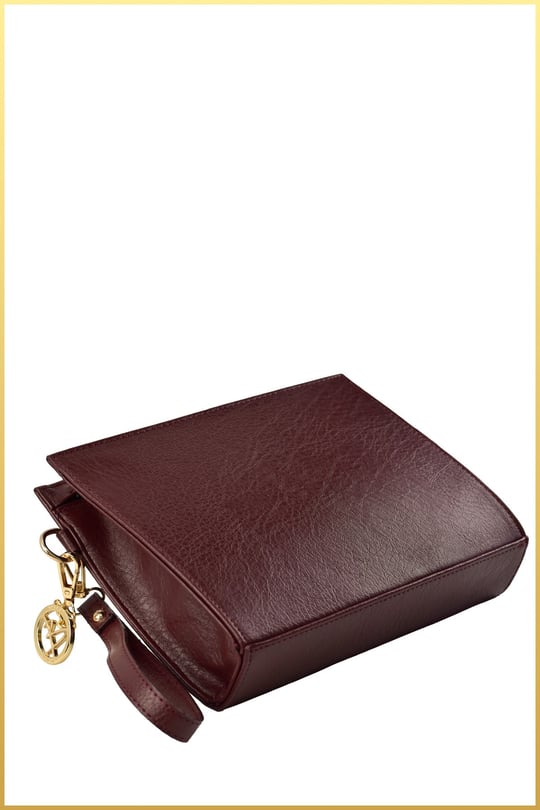 Biess Portföy Clutch El Çantası (Charm Hediyeli) - Bordo