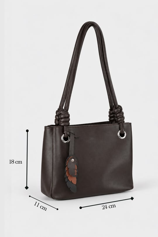 Charm Model El ve Omuz Çantası - Acı Kahve