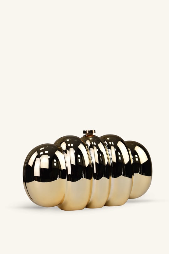 Honey Model Parlak Abiye Çanta - Gold