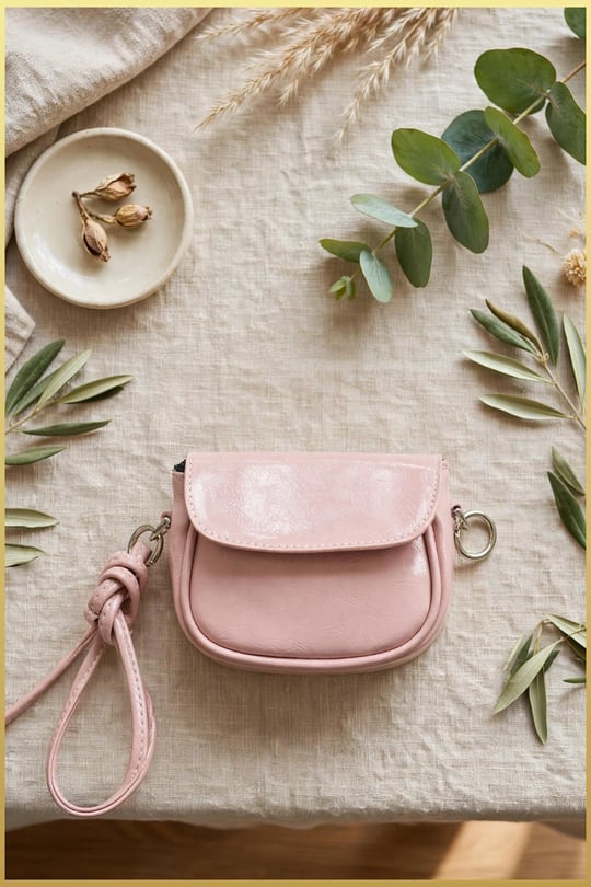 Lovely Kadın Mini Ayarlanabilir Askılı Omuz Çantası - Pembe