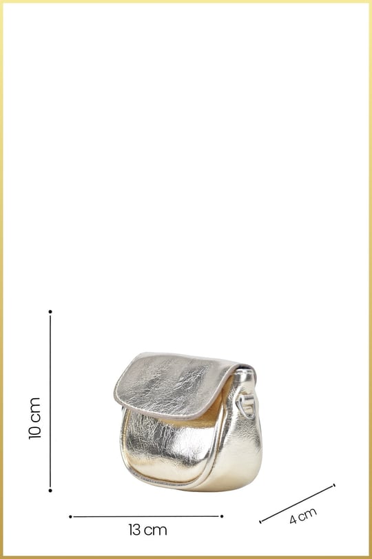 Lovely Kadın Mini Ayarlanabilir Askılı Omuz Çantası - Gold