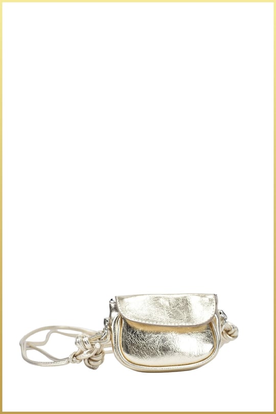 Lovely Kadın Mini Ayarlanabilir Askılı Omuz Çantası - Gold