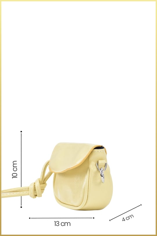 Lovely Kadın Mini Ayarlanabilir Askılı Omuz Çantası - Sarı
