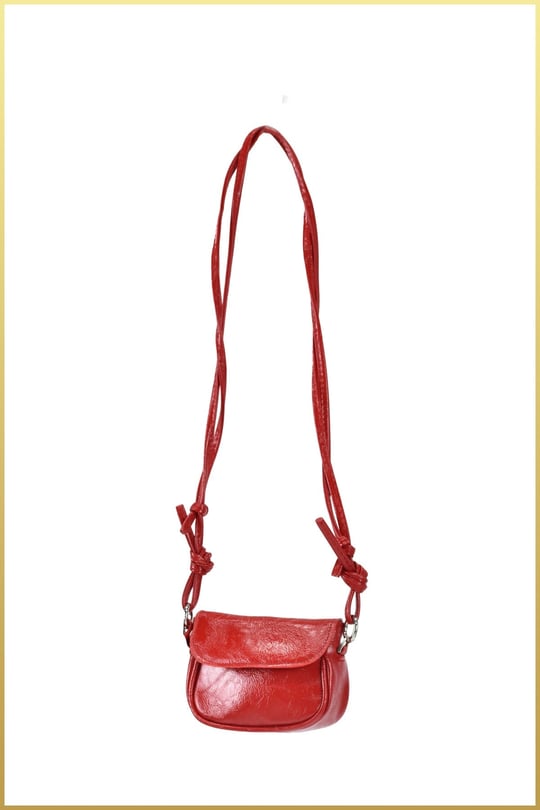 Lovely Kadın Mini Ayarlanabilir Askılı Omuz Çantası - Kırmızı
