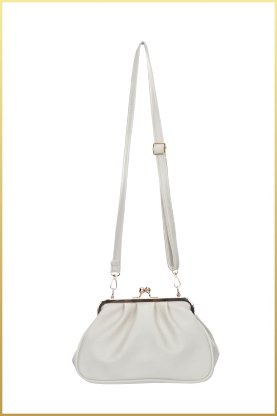 Rosel Clutch Çanta - Krem