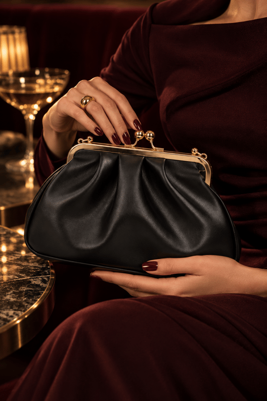 Rosel Clutch Çanta - Siyah