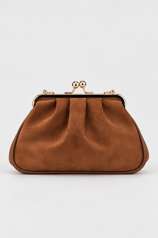 Rosel Clutch Çanta - Taba