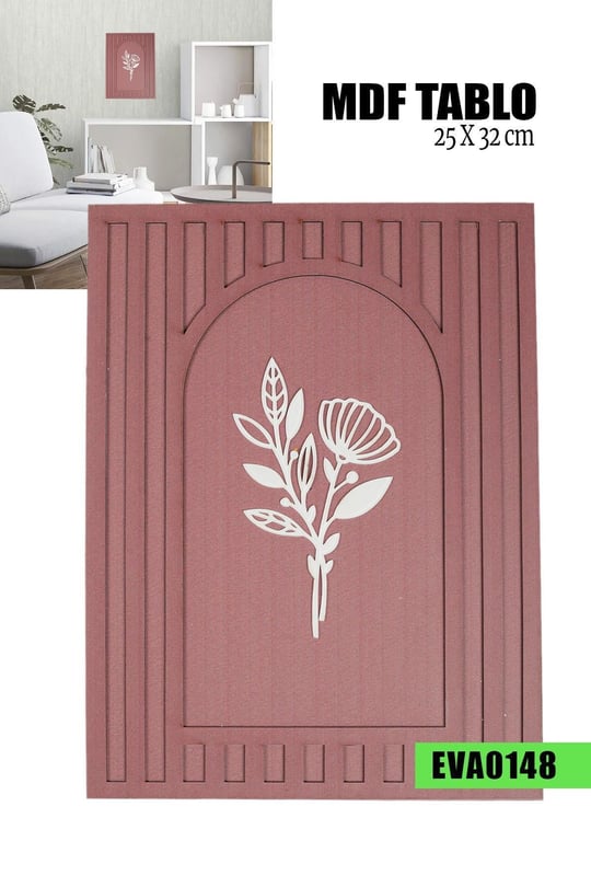 Kampanyalı 3 katlı Lazer Kesim tablo 25x32cm Eva0148-32808