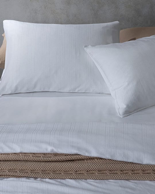 Aurora Спално Бельо Компле Super King Size, Silky Touch, Бяло, 260 X 220 Cm