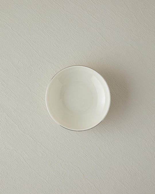 Torino Купа Порцелан, Сребристо, 15 Cm